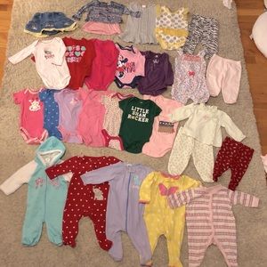 26 pieces-baby girl size 3-6months